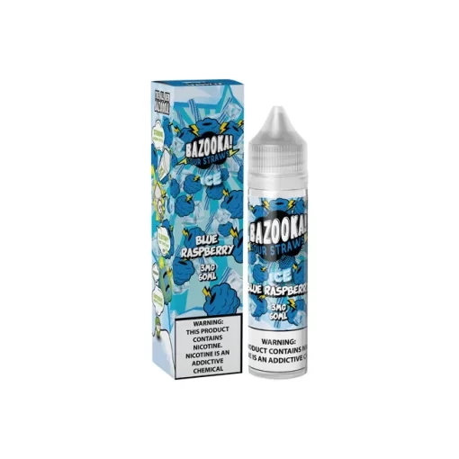 Blue Raspberry Ice Sour Straws MTL Bazooka 60ml