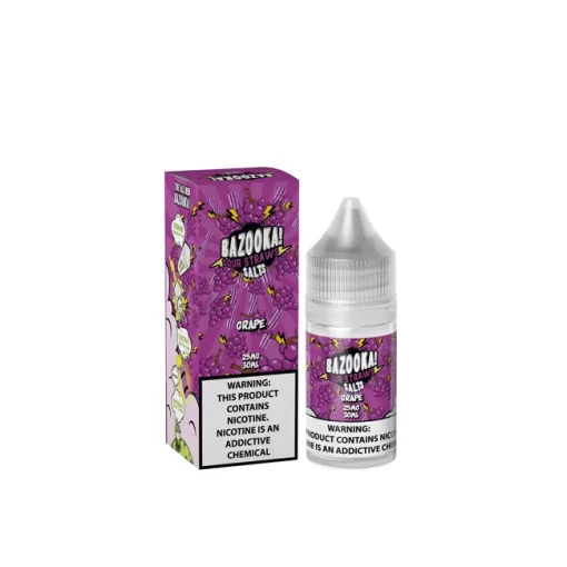 Grape Sour Straws Bazooka Salt 30ml