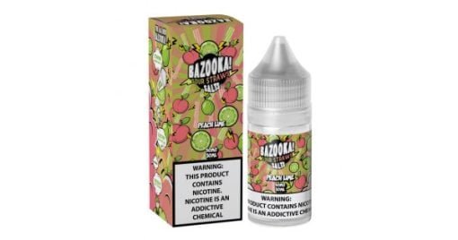 Peach Lime Sour Straws Bazooka Salt 30ml