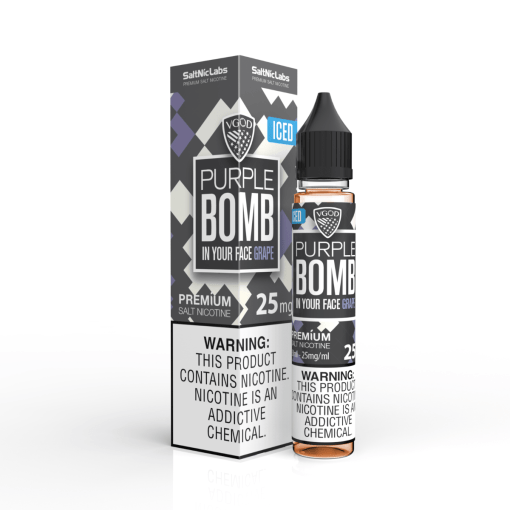 VGOD SaltNic Iced Purple Bomb eLiquid | ڤي جود بريميم ليكويد
